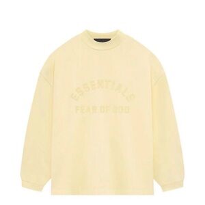 Essentials Fear of God Garden Yellow Heavy Jersey Long Sleeve (3 size oversized)